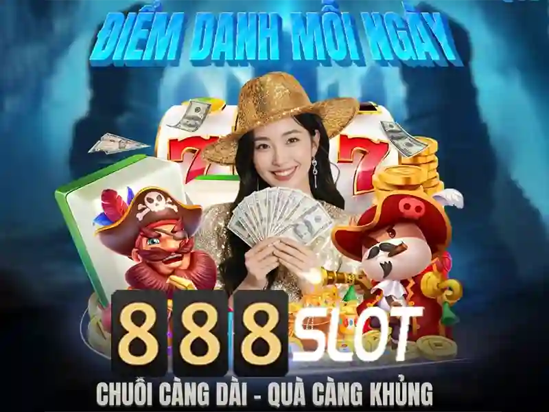 Giao diện trang chủ 888slot casino với thiết kế sang trọng và hiện đại